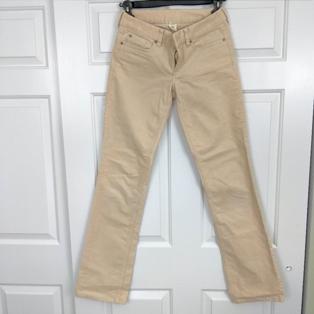J Crew Favorite fit Sand corduroy pants.
